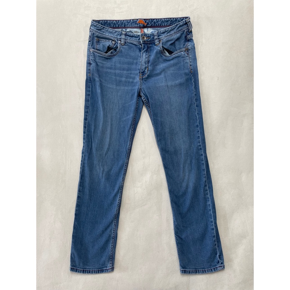 Tommy Bahama Island Crafted Jeans Mens 33x32 Blue Medium Wash Straight Leg Denim